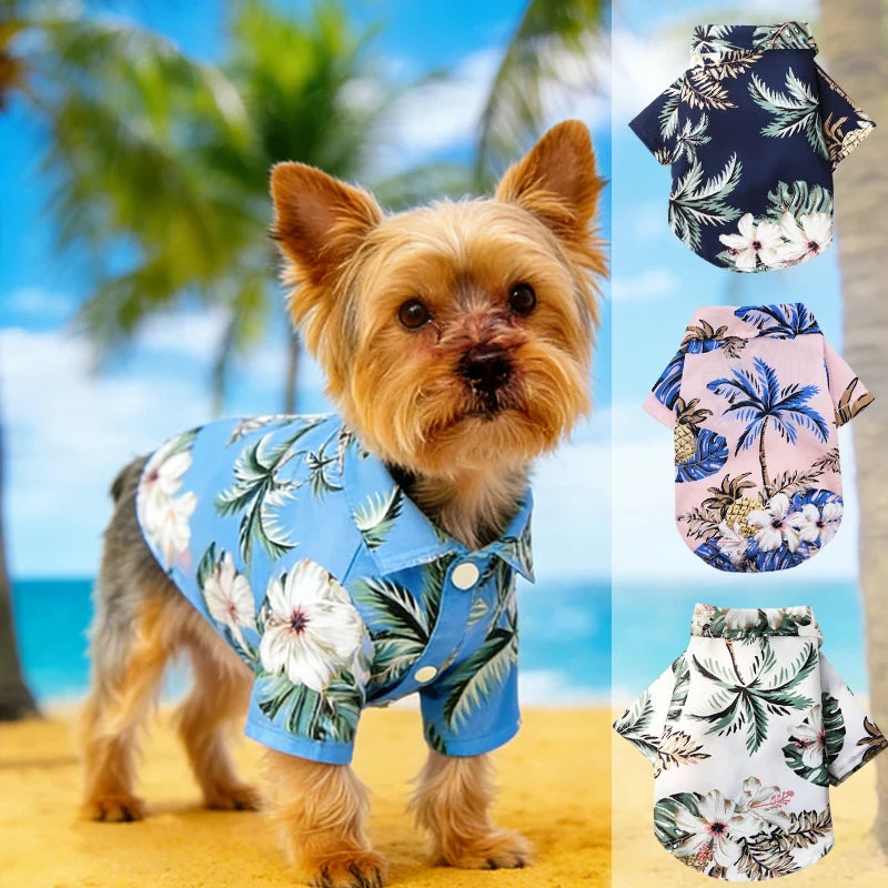 Hawaiian Beach Dog Shirt